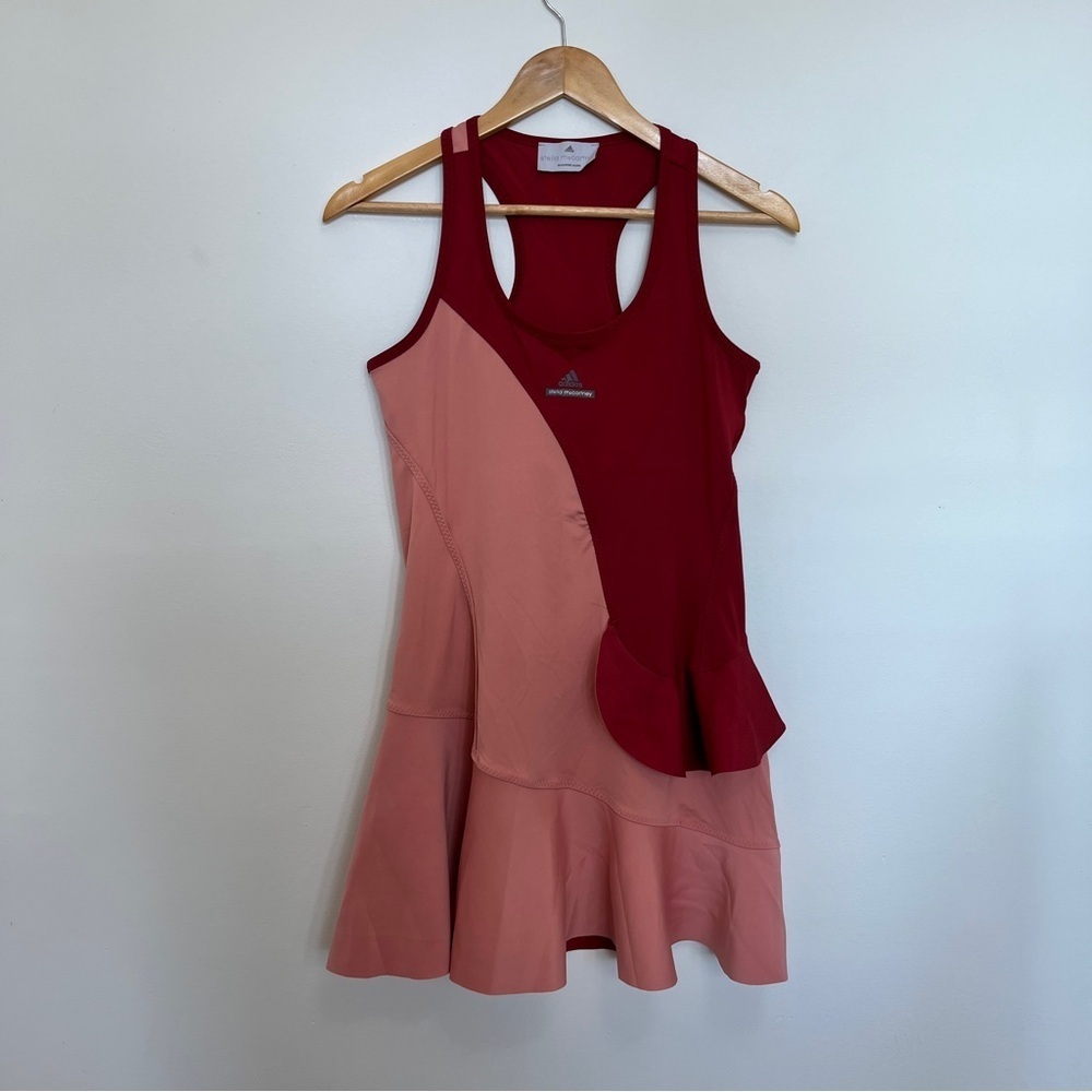 Adidas x Stella McCartney Pink & Red Tennis Mini Dress Size XS